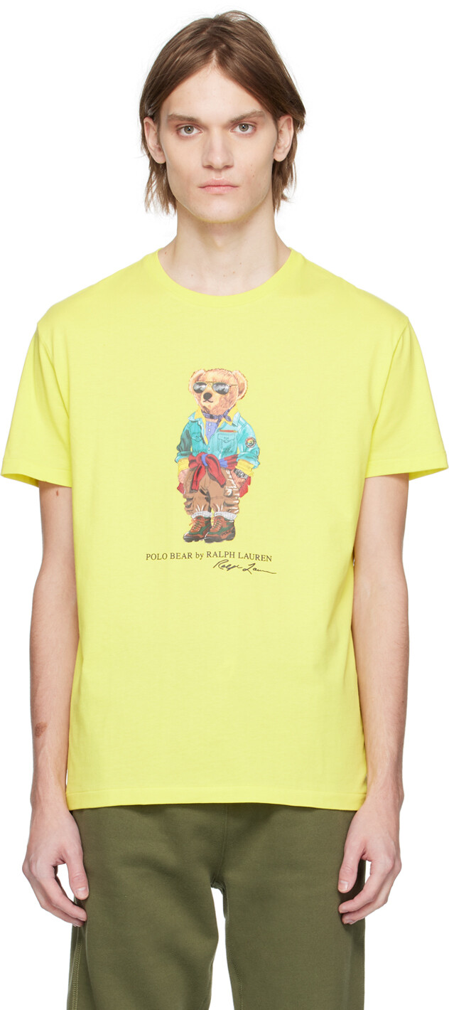 

Желтая футболка-поло с медведем Polo Ralph Lauren