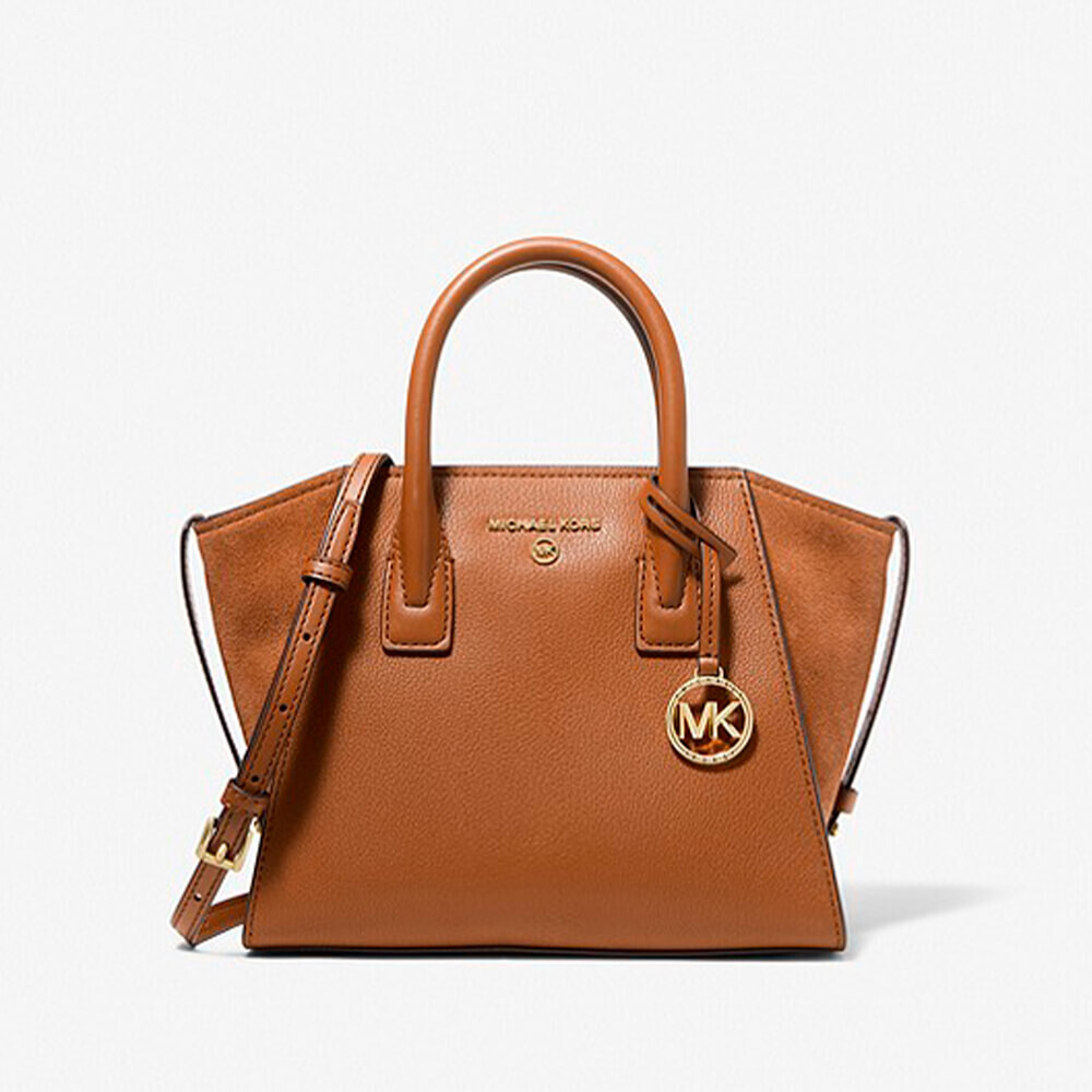 

Сумка Michael Michael Kors Avril Small Leather Top-Zip, темно-коричневый