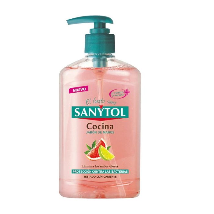 Мыло Jabón de Manos Antibacteriano Cocina Sanytol, 250 ml мыло eco recarga jabón de manos nutritivo sanytol 200 ml