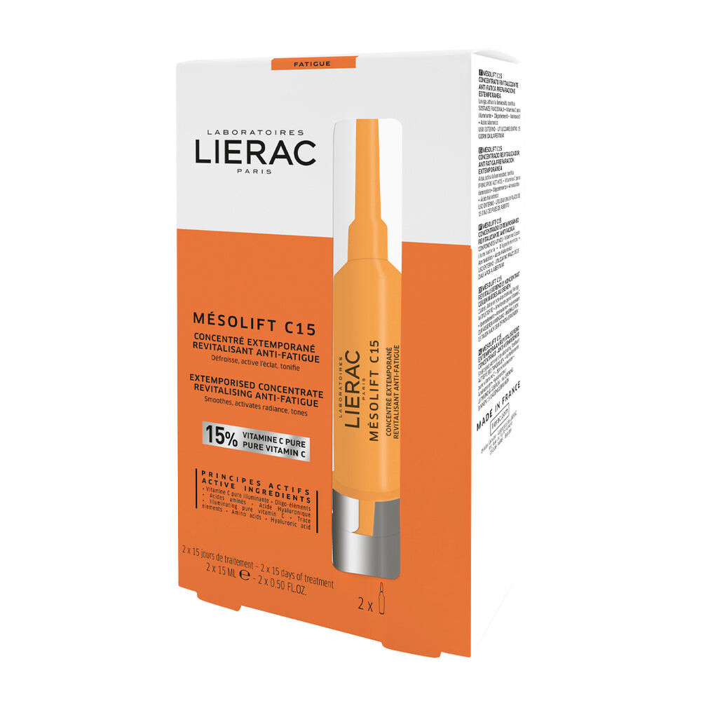 

LIERAC Mesolift C15 экспресс восстанавливающий концентрат против признаков усталости 2x15мл