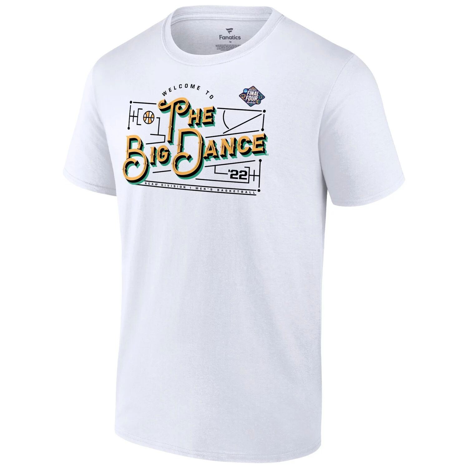 

Мужская футболка Fanatics Branded White мужского баскетбольного турнира NCAA 2022 March Madness Team Bracket