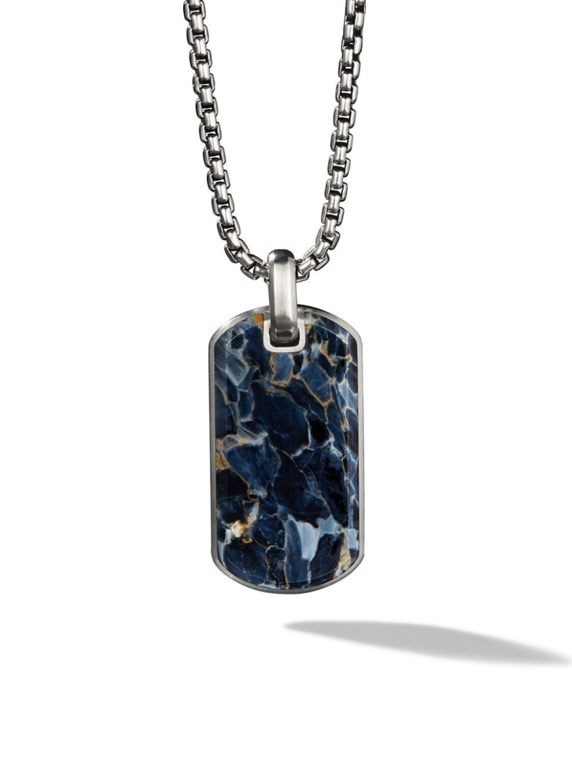 

Подвеска Exotic Stone Pietersite 35 мм David Yurman, серебряный