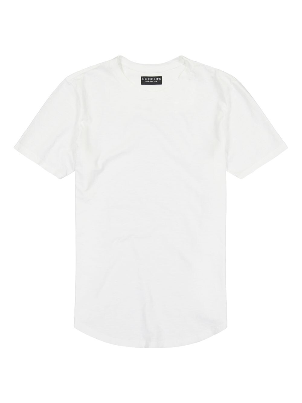 

Футболка с круглым вырезом из хлопка Slub Scallop Goodlife, белый