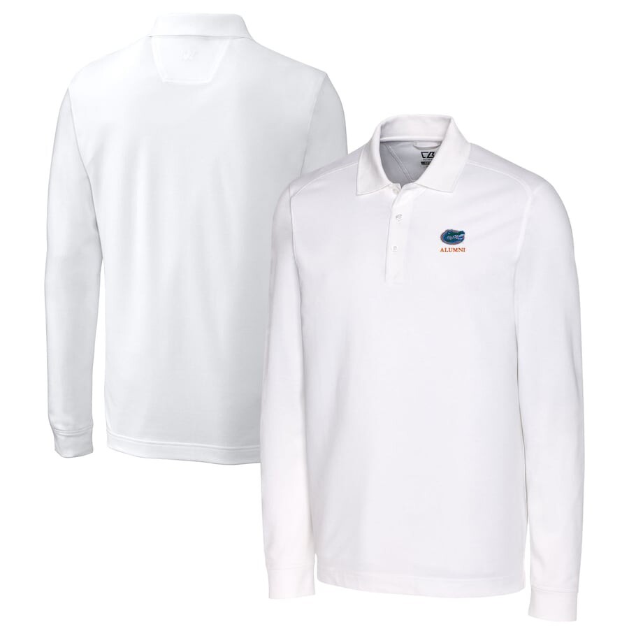 

Поло с длинным рукавом Cutter & Buck Florida Gators, белый