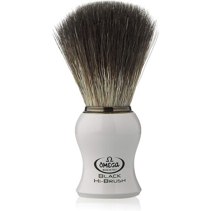 

Omega 0196745 Помазок для бритья с волокнами, черный Hi-Brush, белый