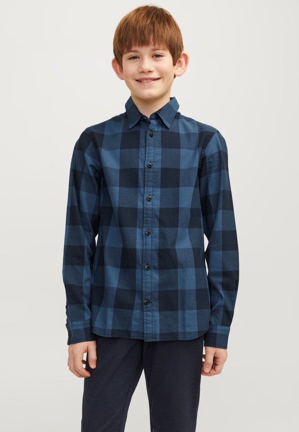 

Рубашка JJEGINGHAM SHIRT Jack & Jones Junior, цвет ensign blue