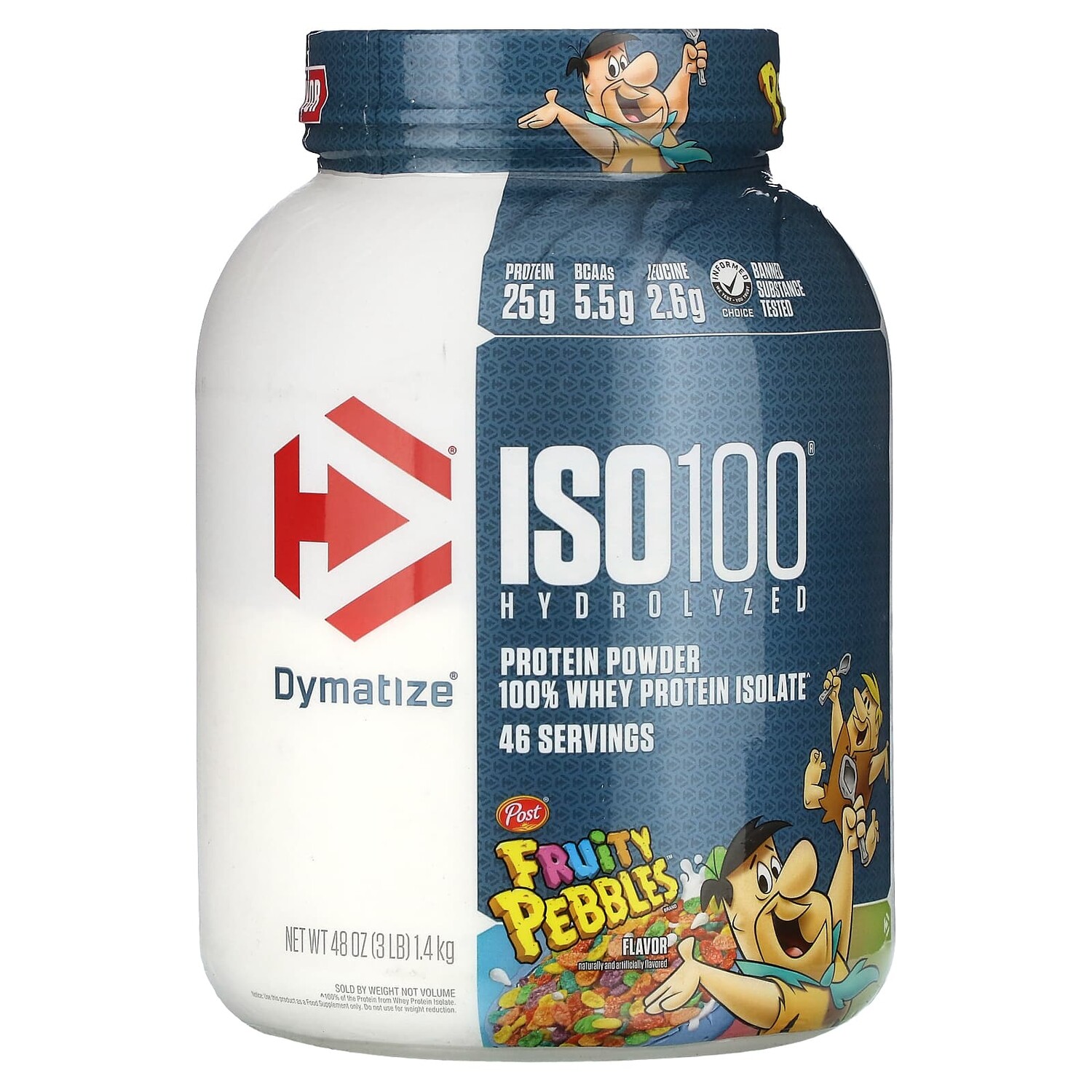 

ISO100, гидролизованный, 100% изолят сывороточного протеина, фруктовые шарики, 1,4 кг (3 фунта), Dymatize