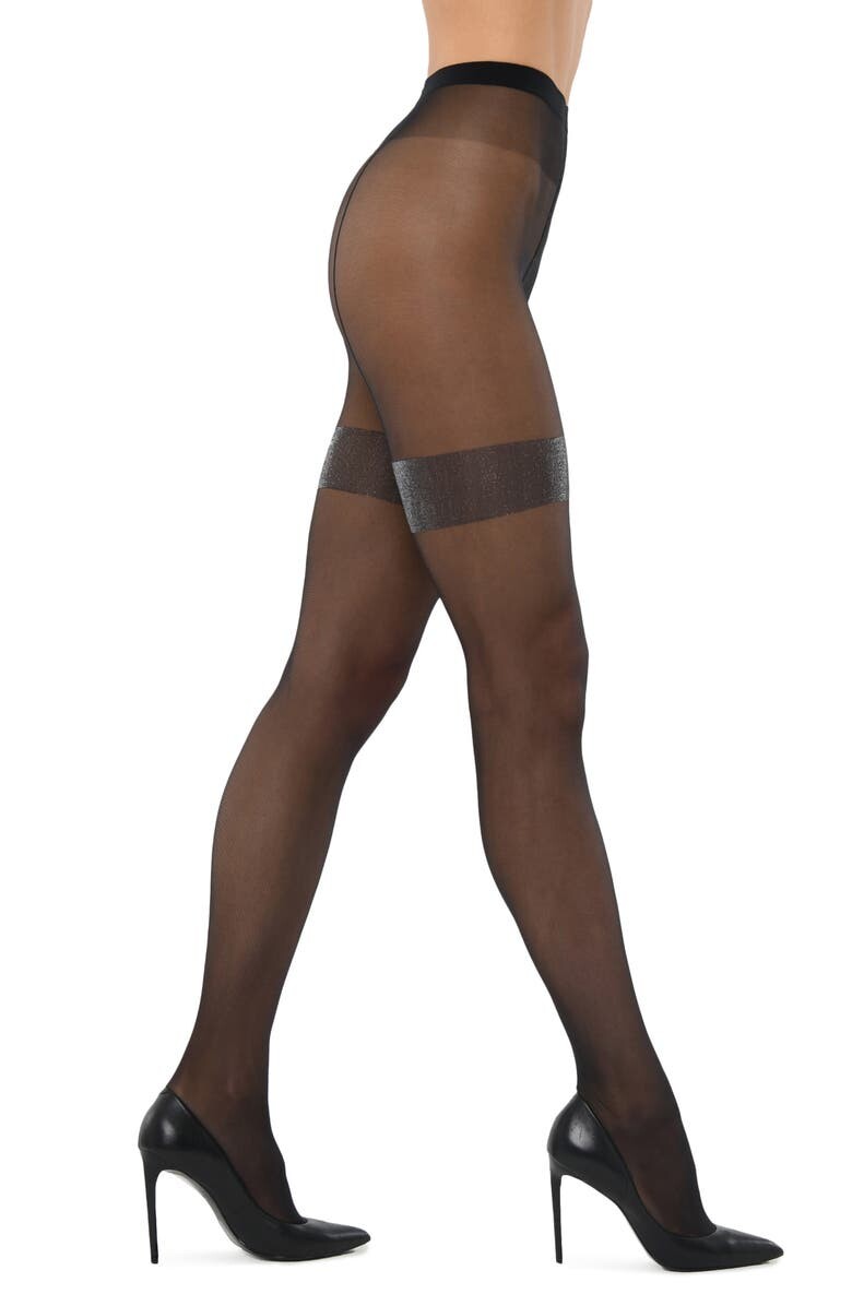 

Колготки с эффектом металлизированной подвязки WOLFORD
