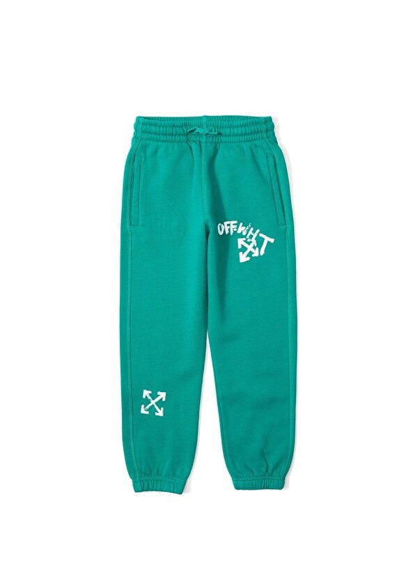 

Зеленый спортивный костюм для мальчика-джоггера с логотипом Off-White