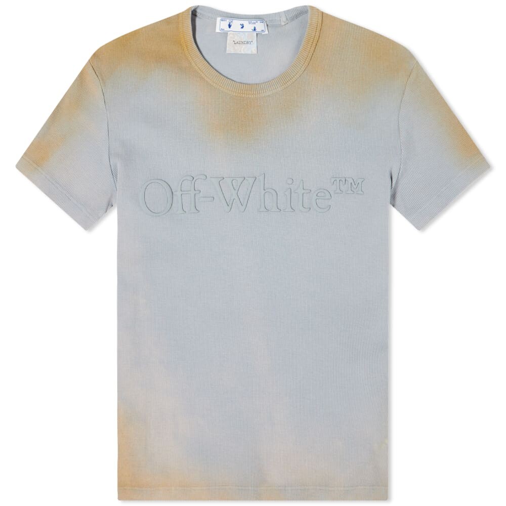 

Базовая футболка в рубчик Off-White Laundry, синий