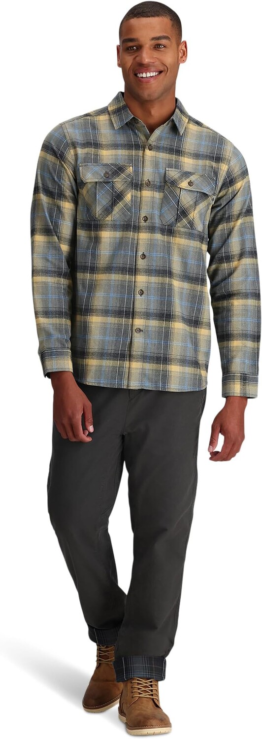 

Рубашка Lost Coast Flannel Plaid Long Sleeve Royal Robbins, цвет River Rock Westport Plaid