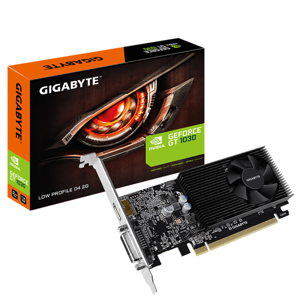 Видеокарта графическая Gigabyte GeForce GT 1030 Low Profile D4 2GB