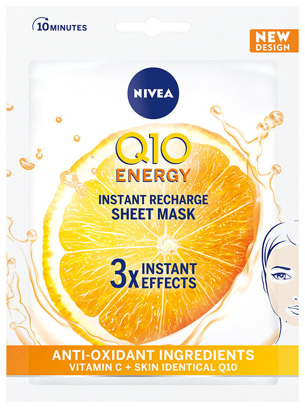 

Nivea Тканевая маска Q10 Plus C 10 минут 1 шт.