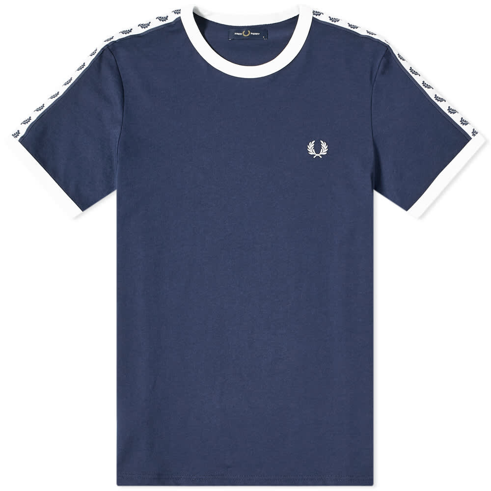 

Футболка Fred Perry Taped Ringer Tee, Синий