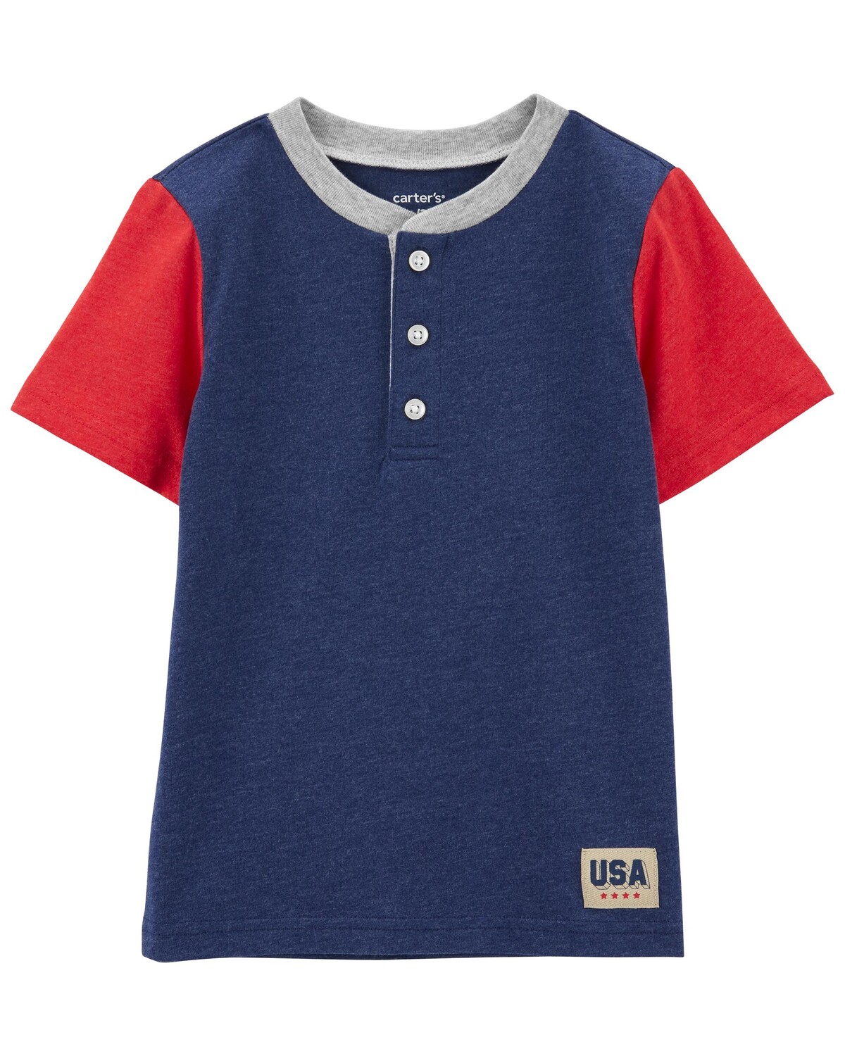 

Малыш США Джерси Хенли Carter's, красный/темно-синий