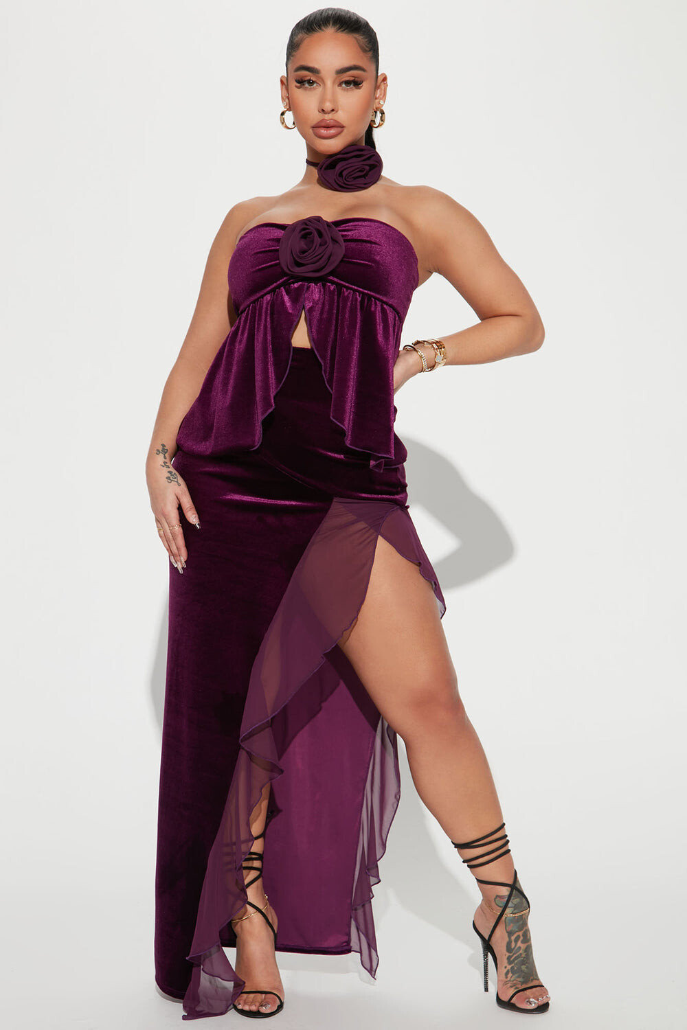 

Юбка Fashion Nova TS1770, фиолетовый