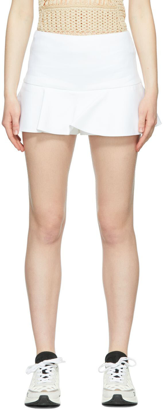 

Белые хлопковые шорты RED Valentino