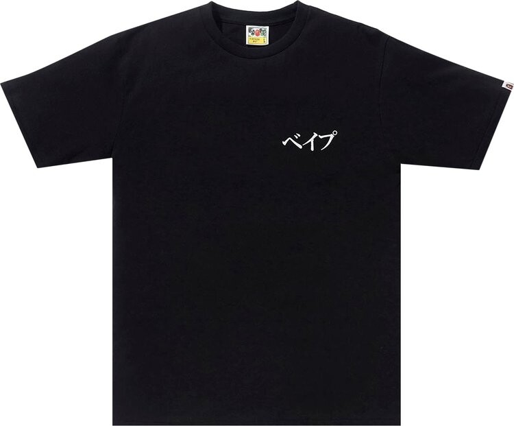 

Футболка BAPE Embroidery Style Japan Culture Tee 'Black', черный