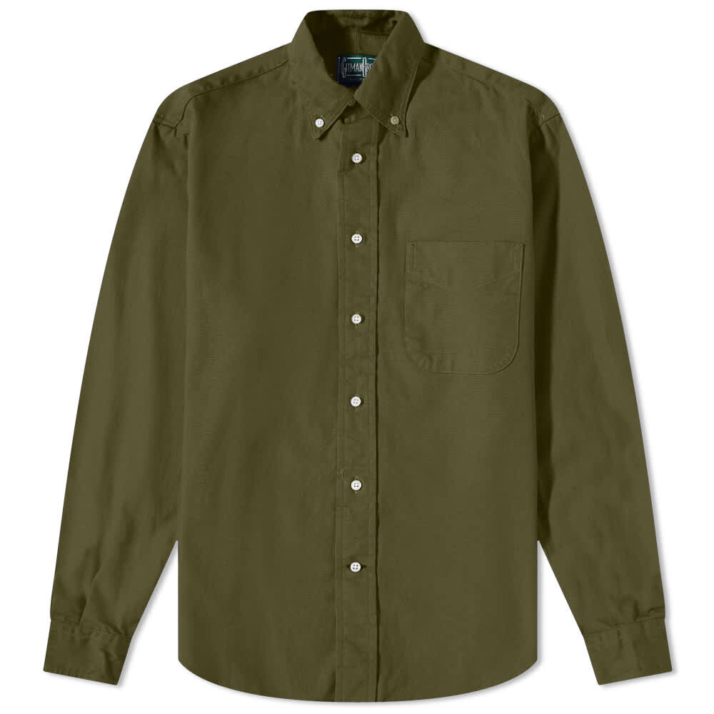 

Рубашка Gitman Vintage Button Down Overdyed Oxford Shirt - END. Excl