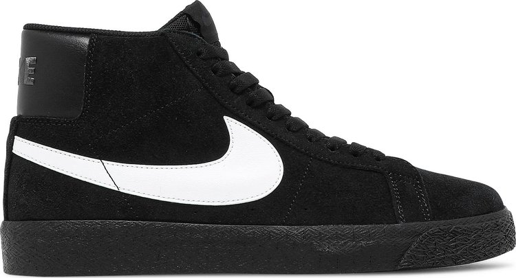 Nike blazer mid black sale white