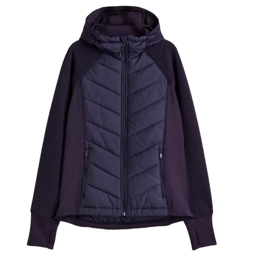

Куртка H&M Padded Hooded, темно-синий