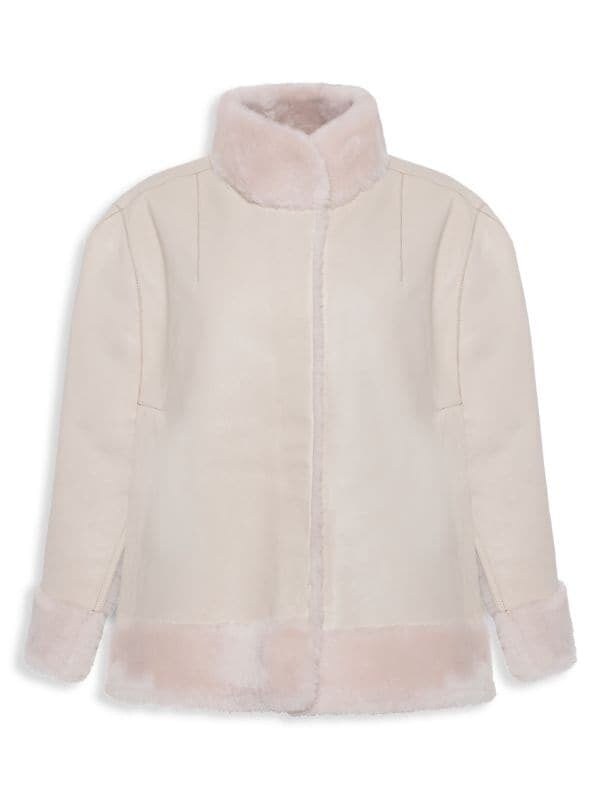 

Накидка из овчины made for generations WOLFIE FURS Ice vanilla