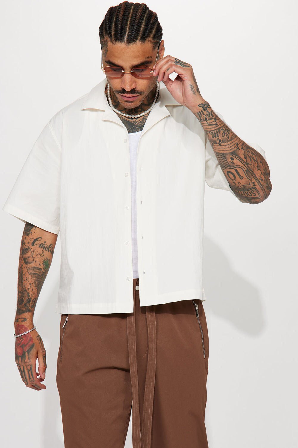 

Рубашка Fashion Nova ZDF01V320007, белый