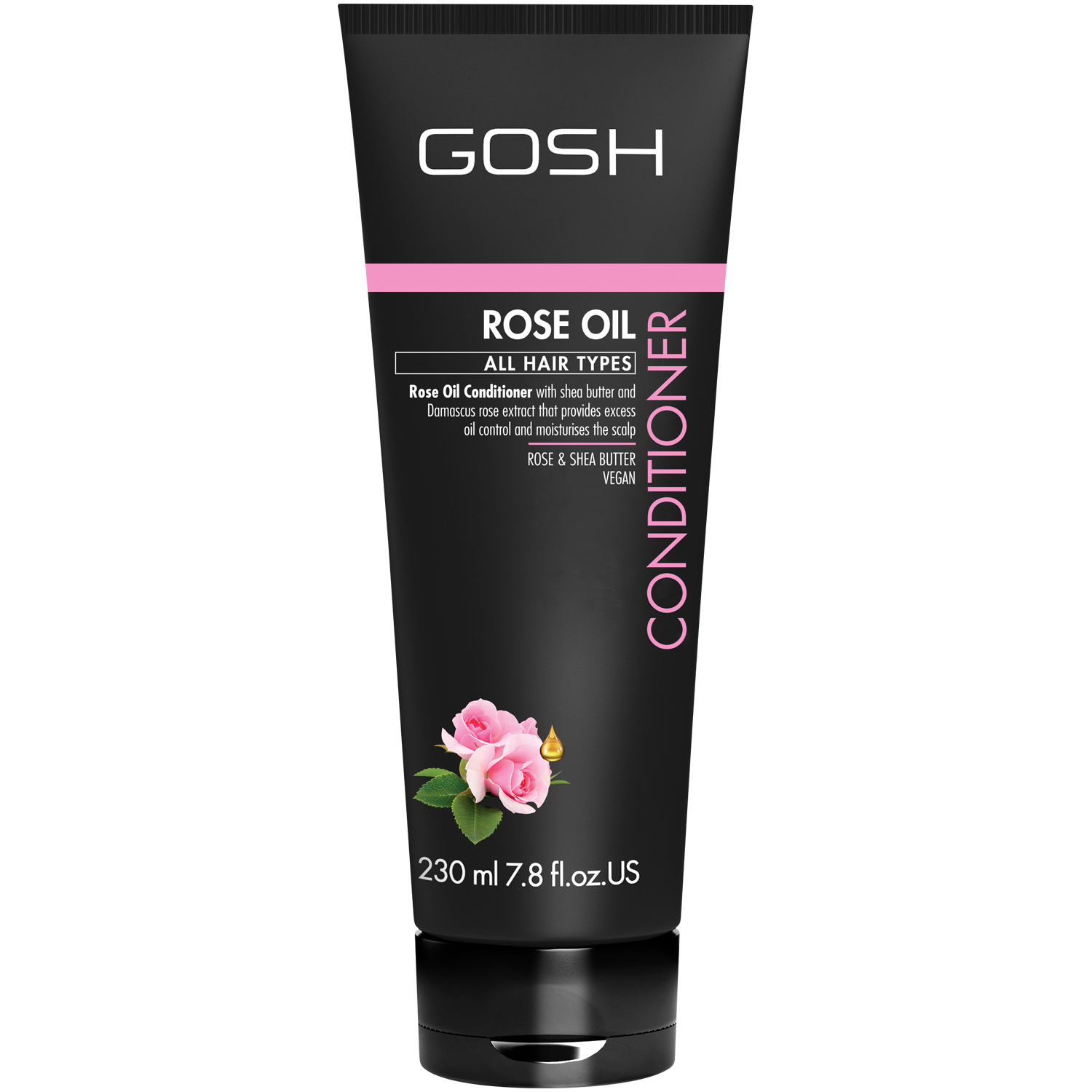 Gosh Rose Oil кондиционер для волос с розовым маслом, 230 мл - фото