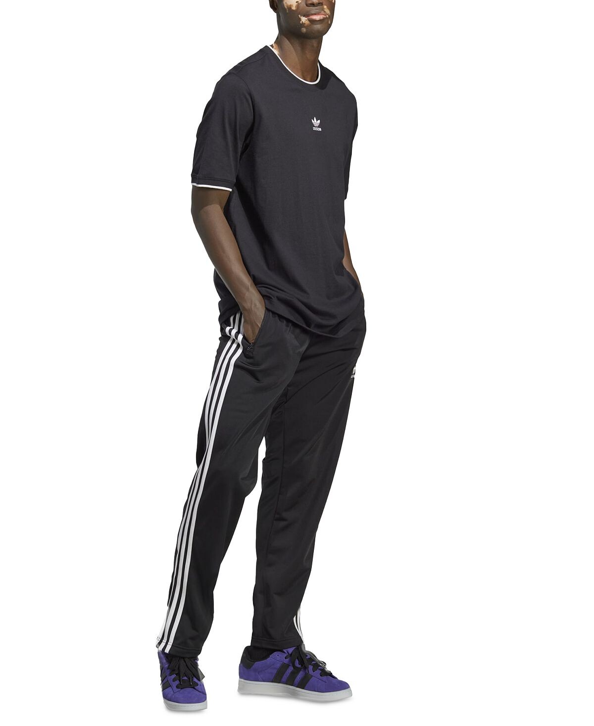 

Спортивные брюки adicolor classics firebird с тремя полосками adidas, черный