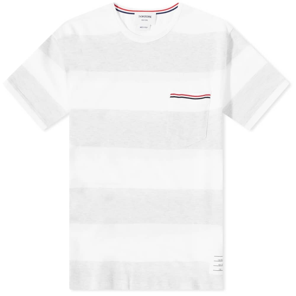 

Футболка Thom Browne Broad Stripe Tee, Белый