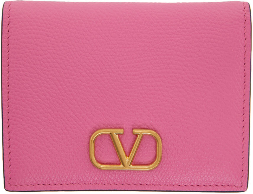 

Розовый бумажник VLogo Signature French Valentino Garavani