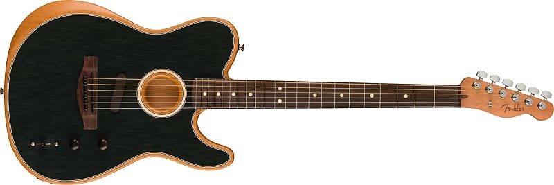 

Fender Acoustasonic Player Telecaster, накладка на гриф из палисандра, матовый черный