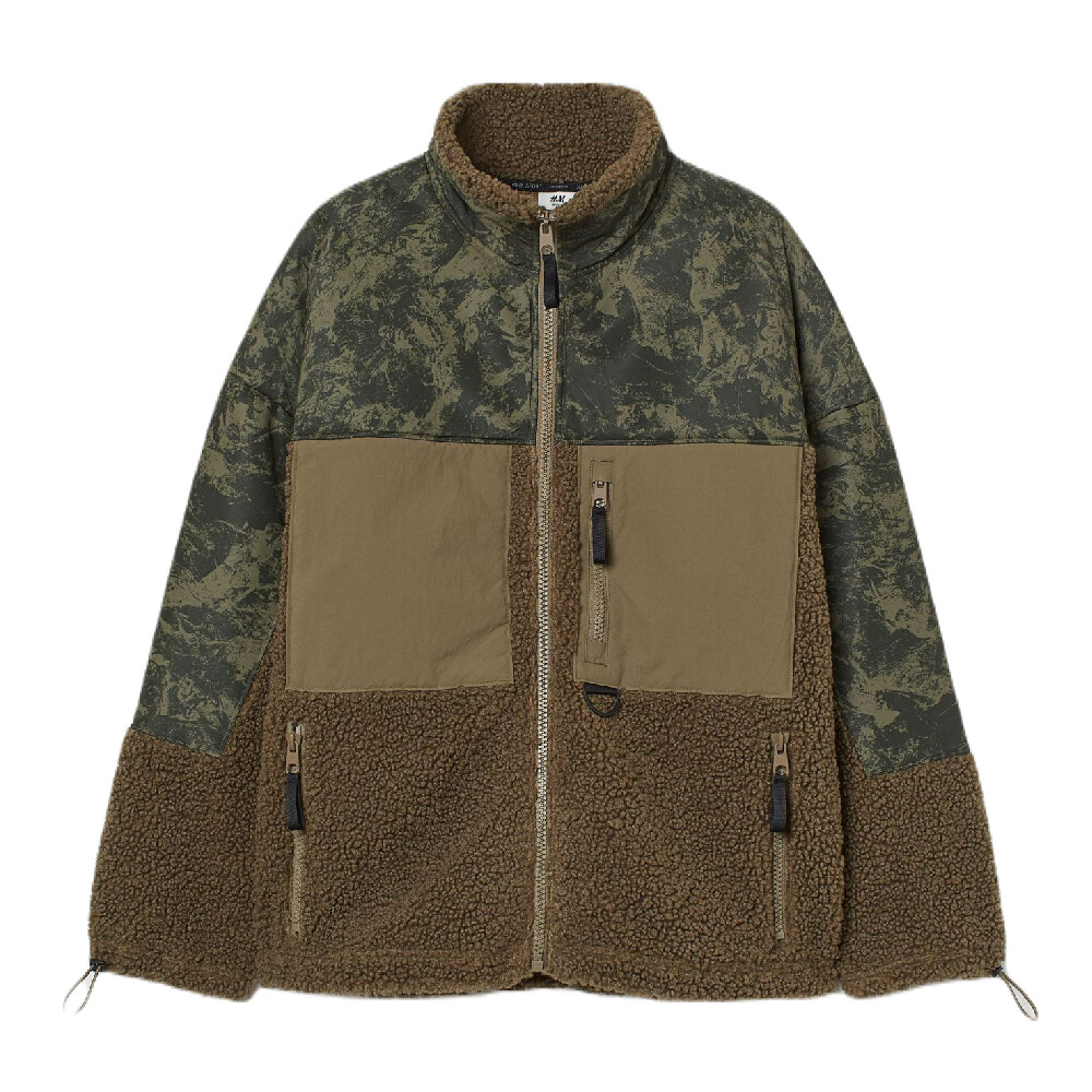 

Куртка H&M Faux Shearling Outdoor, темно-зеленый/зеленый