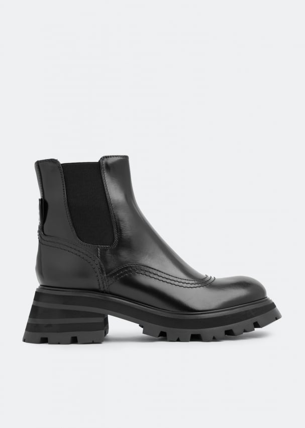 Ботинки ALEXANDER MCQUEEN Wander Chelsea boots, черный цена и фото