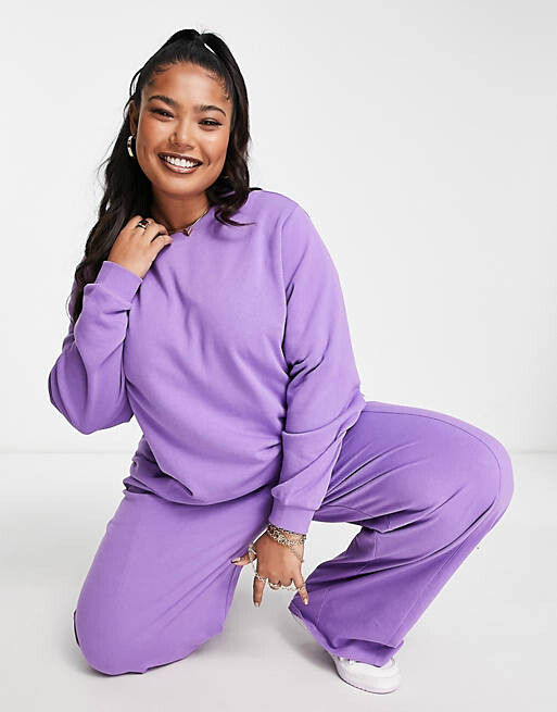 

Фиолетовый свитшот ASOS DESIGN Curve