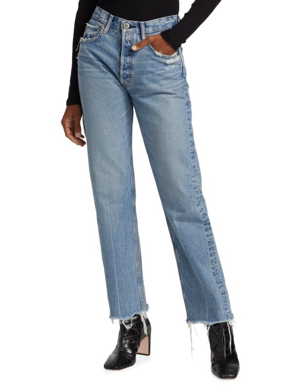 

Джинсы Широкие Прямые Moussy Vintage Mv Viola, синий