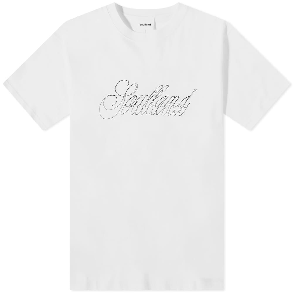 

Футболка Soulland Hand Drawn Logo Tee, Белый