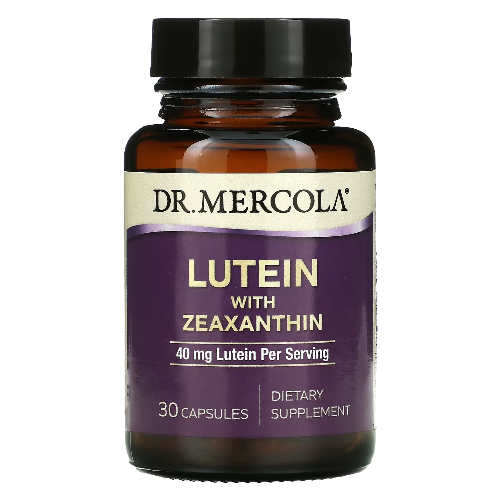 Dr. Mercola Лютеин с зеаксантином 40 мг, 30 капсул