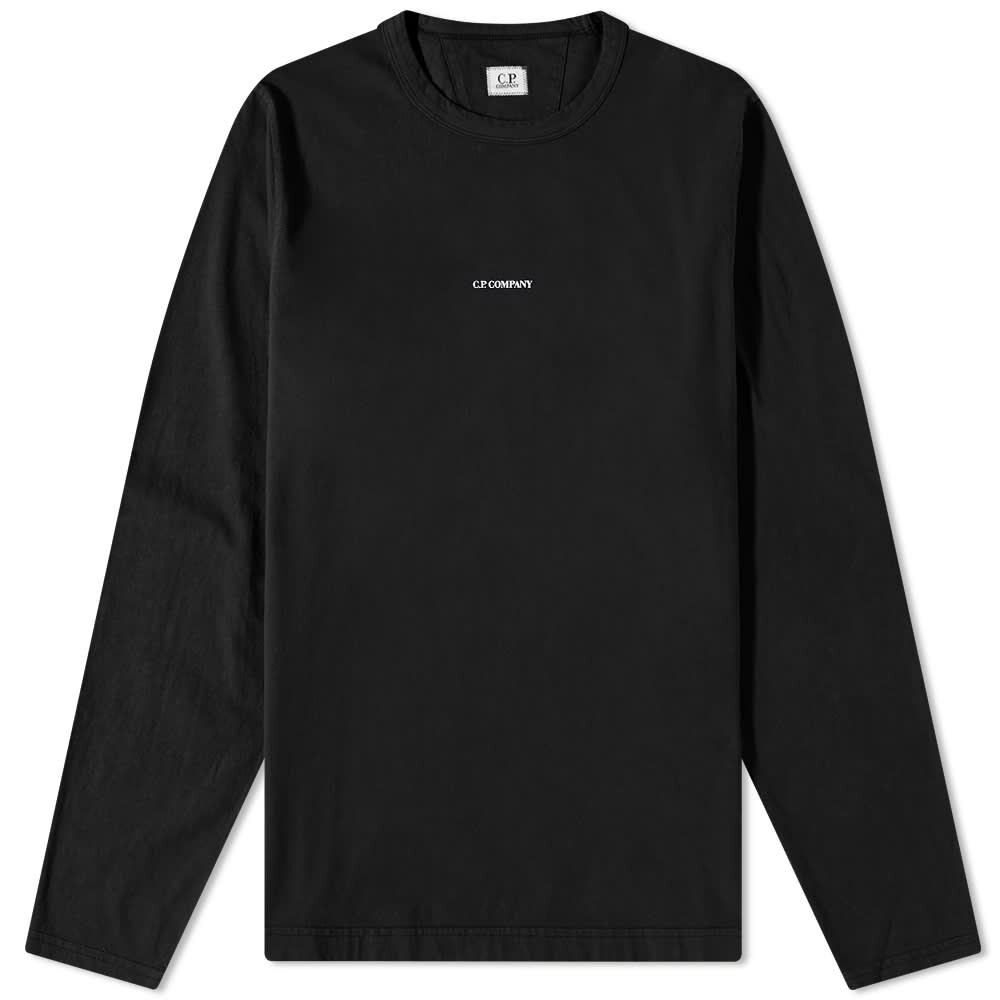 

Футболка CP Company Centre Logo Long Sleeve Tee, Черный