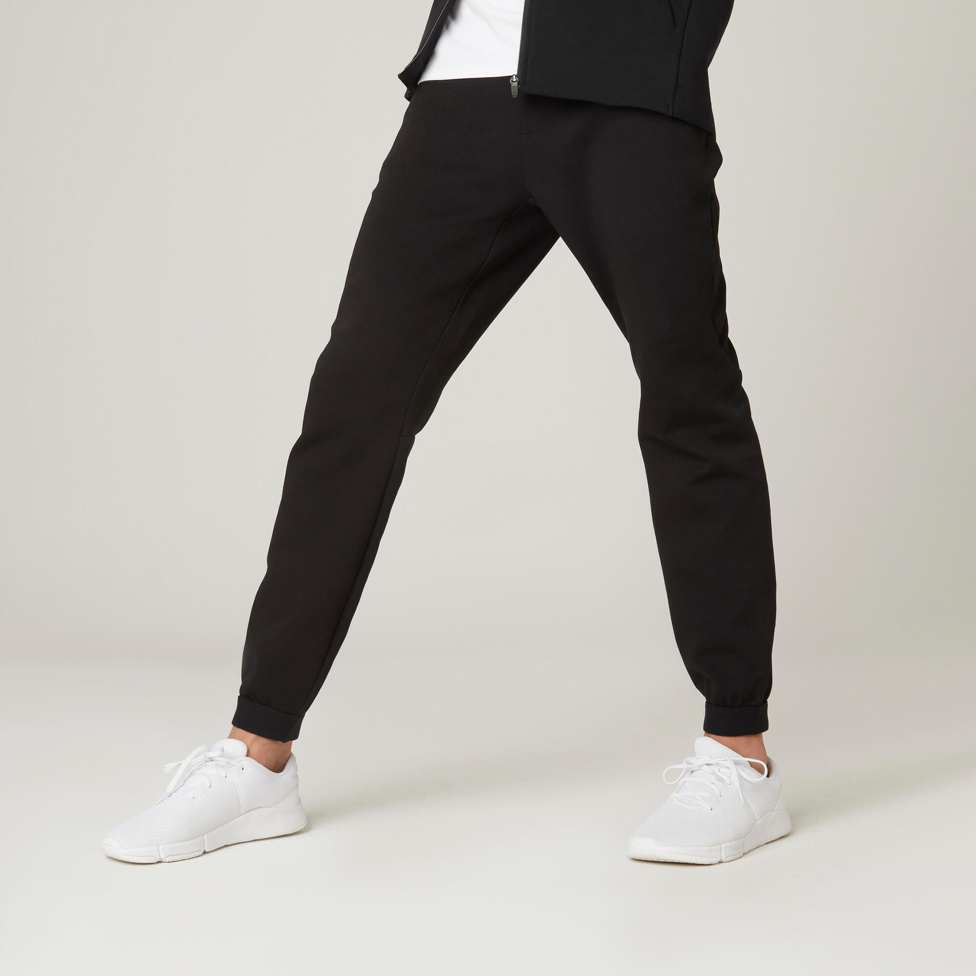 Спортивные штаны Fitness Slim 540 мужские - черные DOMYOS, черный штаны domyos спортивные стильные 36 размер