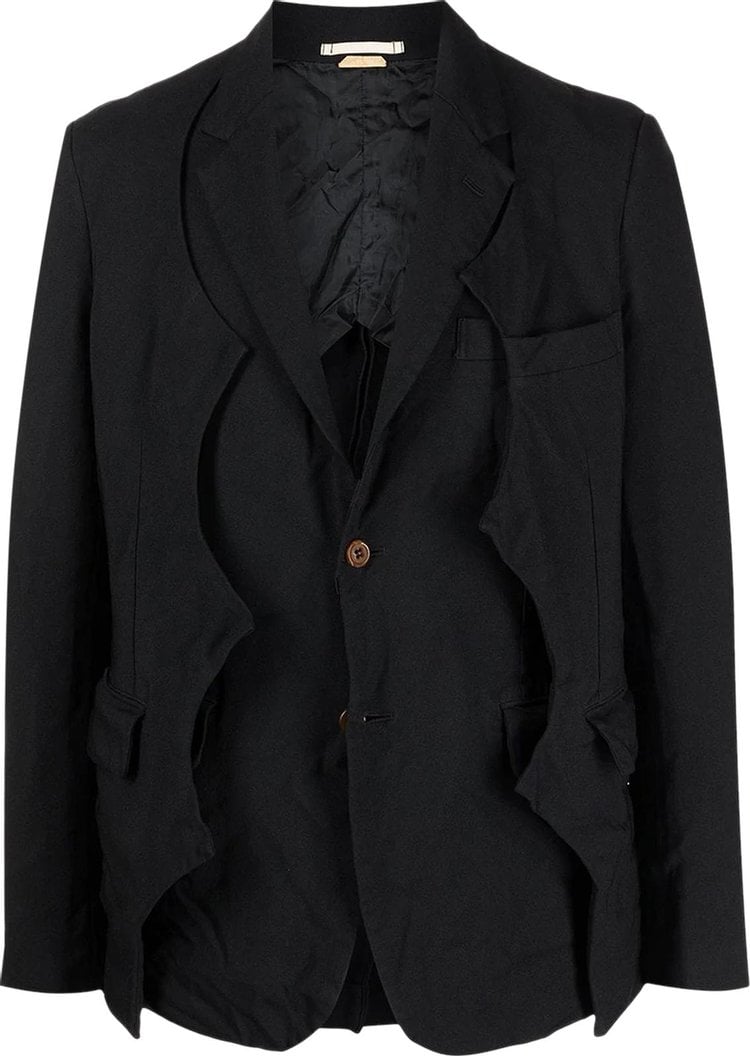 Куртка Comme des Garçons Homme Plus Deconstrcuted Jacket 'Black', черный - фото