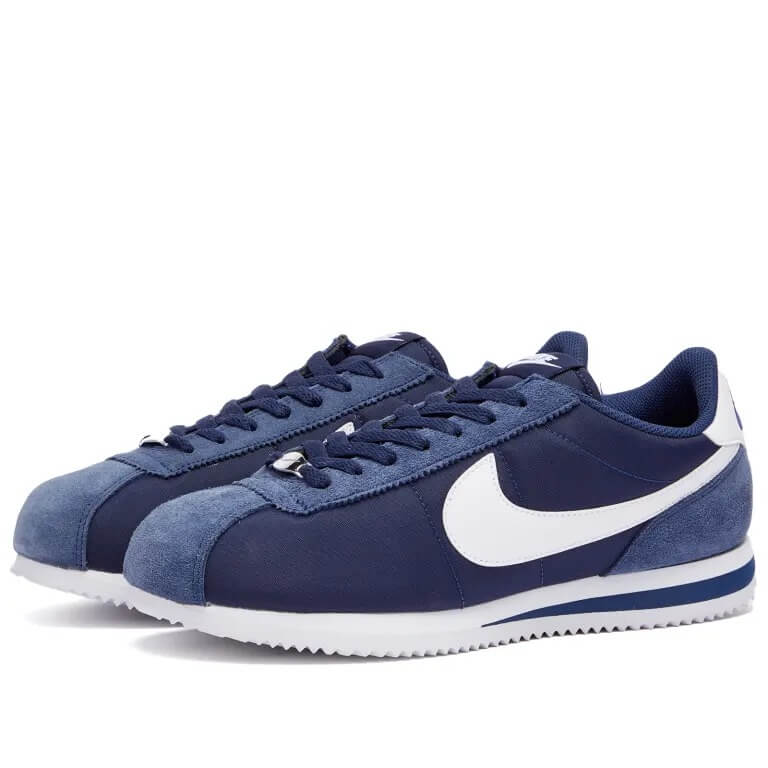 Nike cortez bleu outlet suede