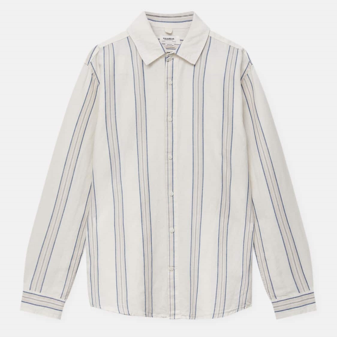 

Рубашка Pull&Bear Long Sleeve Rustic, молочный