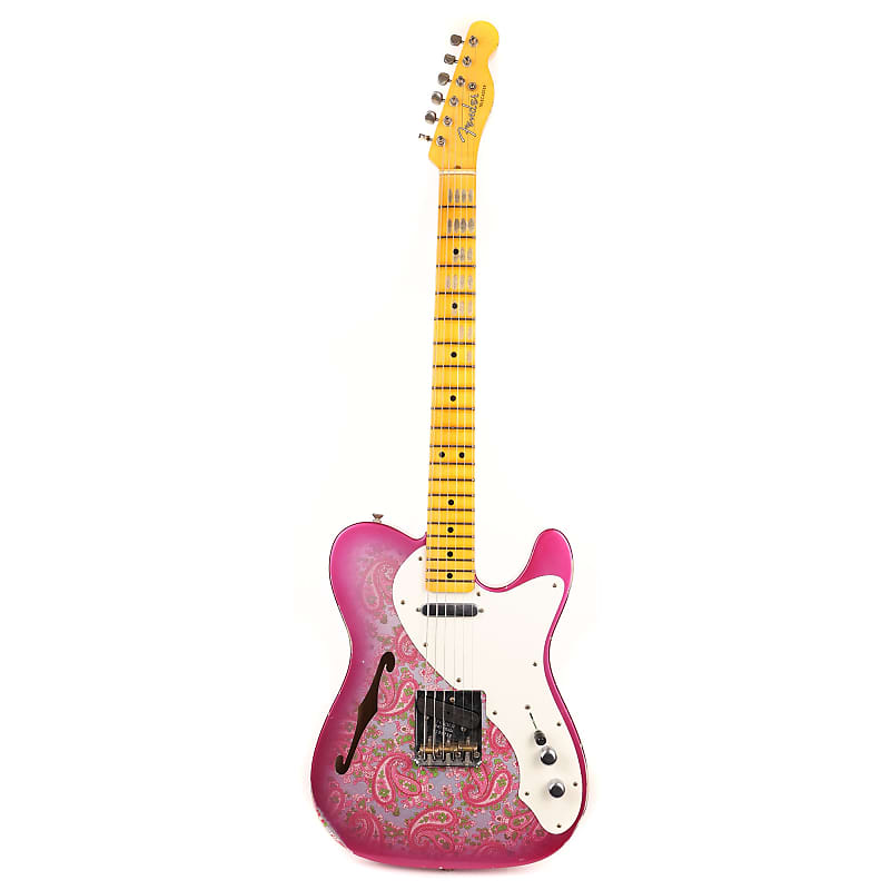 Aezee2quee rw org. Электрогитара Fender Limited Edition Relic ‘50s Thinline tele. Pink Telecaster. Telecaster Pink Paisley.