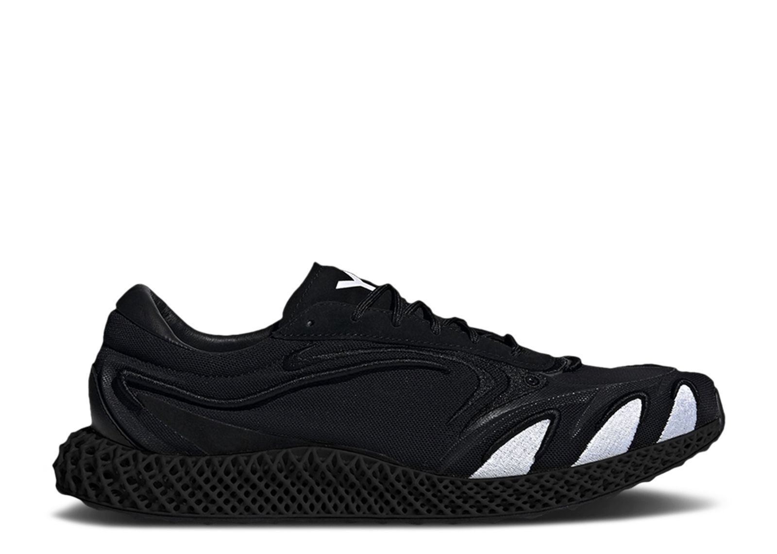 кроссовки y 3 runner 4d iow размер 4 белый Кроссовки adidas Y-3 Runner 4D 'Black', черный