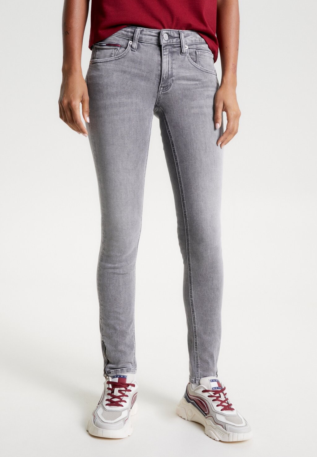 

Джинсы скинни Tommy Jeans, цвет grey denim