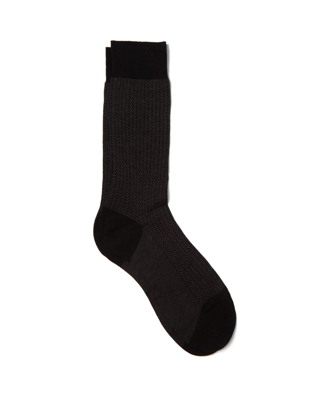 Носки fabian с узором «елочка» из смесового хлопка Pantherella, черный трикотажные носки с фирменным узором из смесового бамбука 4th