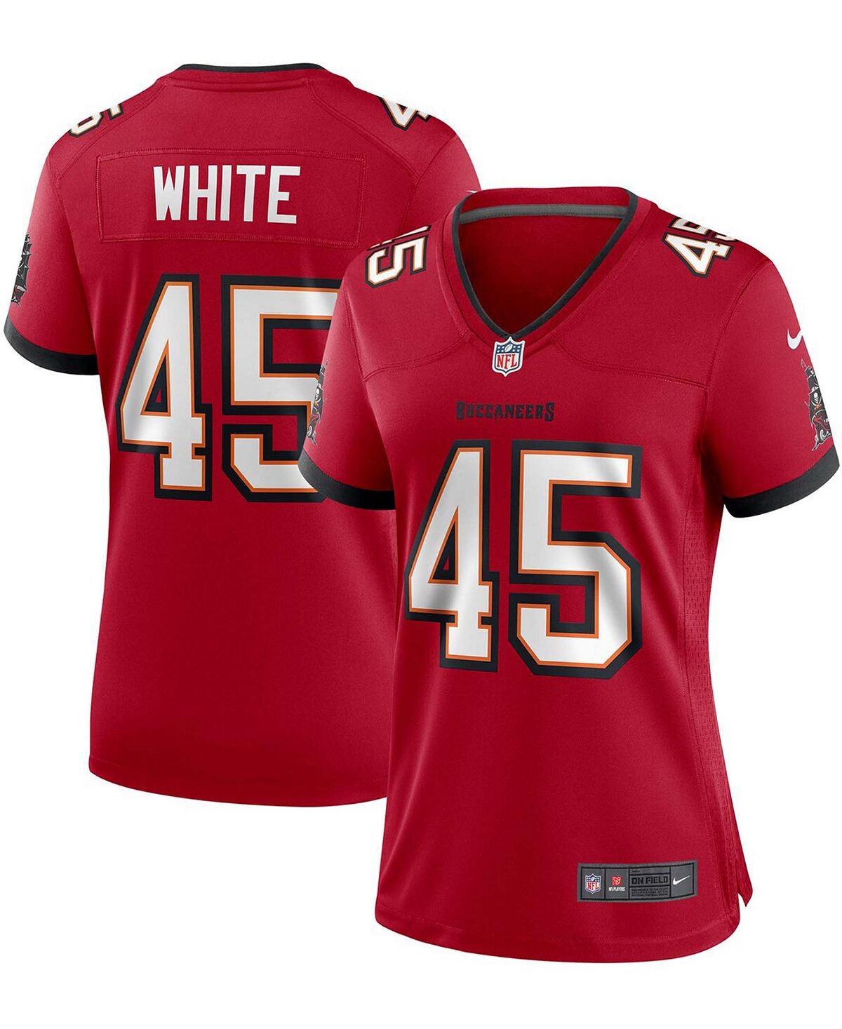 

Женская футболка Devin White Red Tampa Bay Buccaneers Game Player Nike, красный
