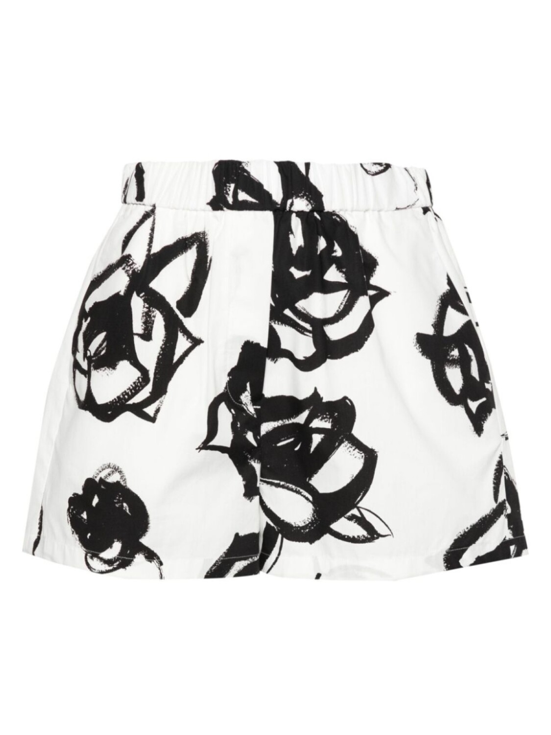

MSGM поплиновые шорты с цветочным принтом, черный