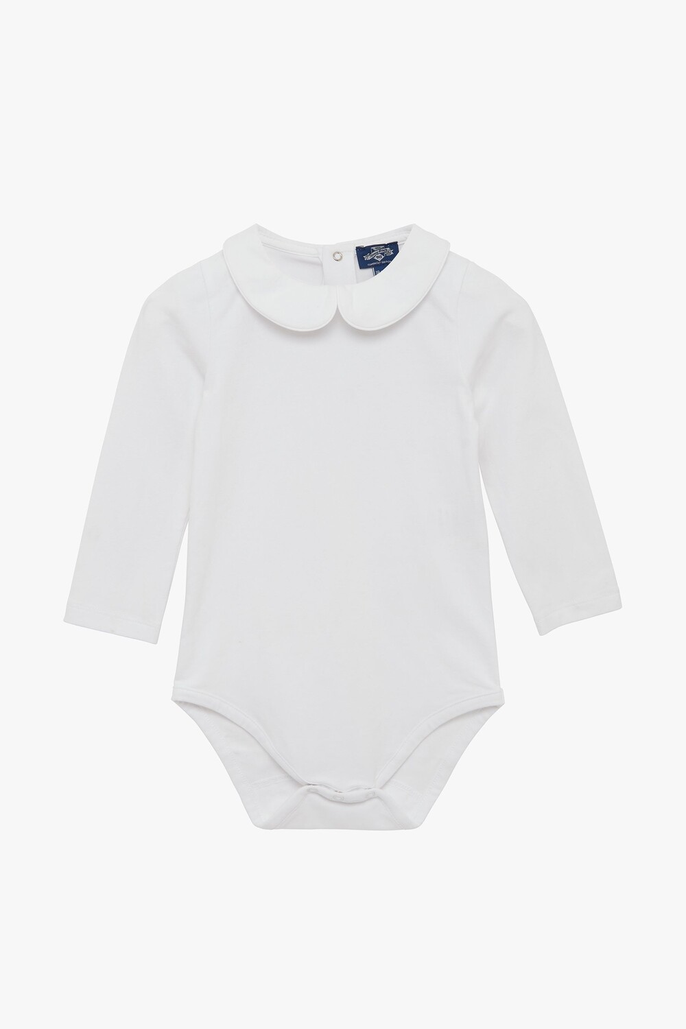 

Белое боди Little Milo с окантовкой Trotters London, белый